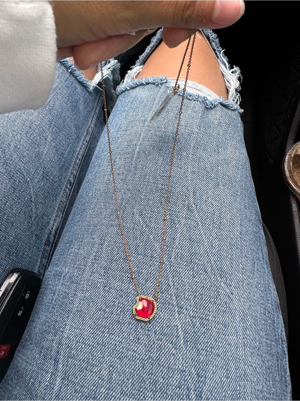 Kendra Scott and Disney apple necklace
